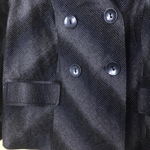 DKNY JEANS metallic double breasted Jacket S - Picture 3 of 5